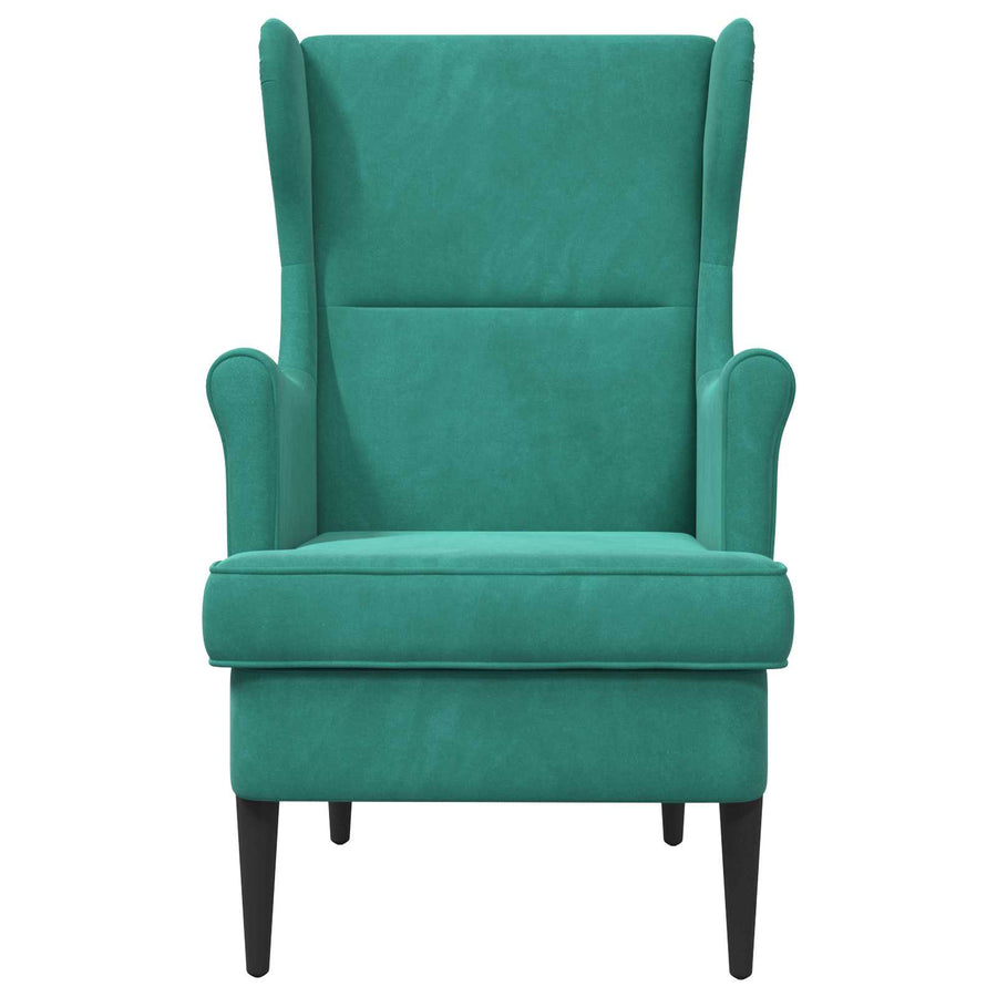 Fauteuil Turquoise Fluweel
