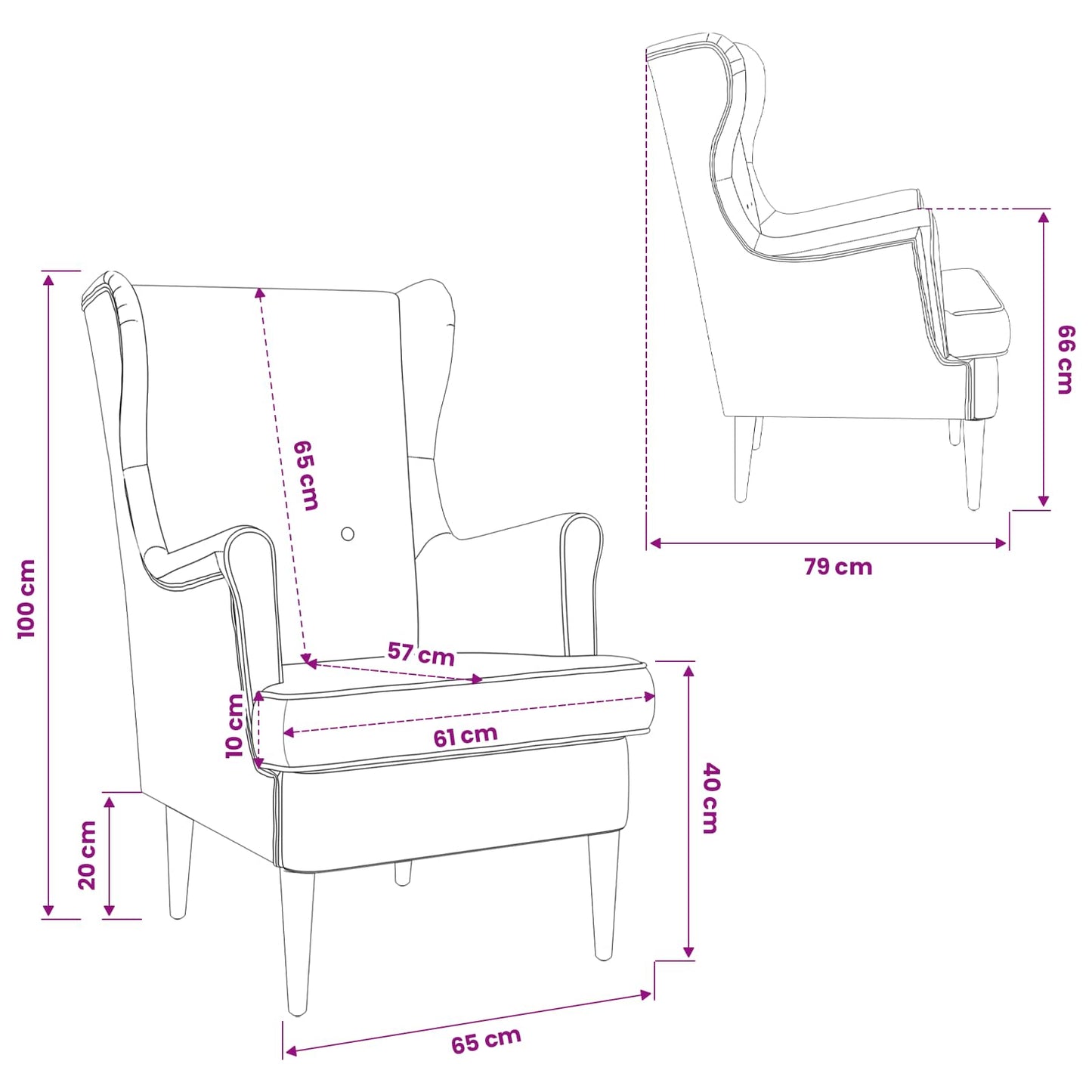 Fauteuil Zwart ARES