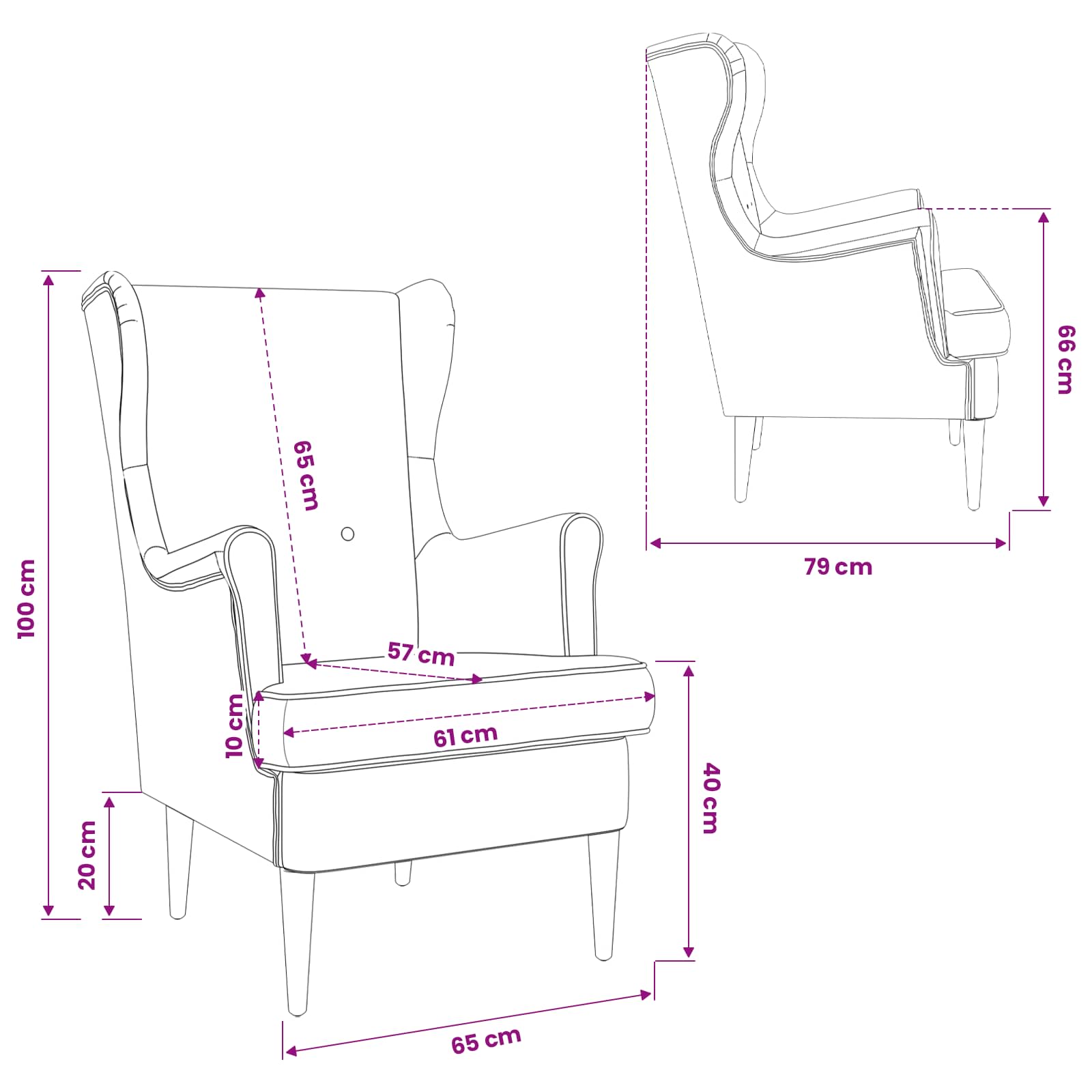 Fauteuil Zwart ARES