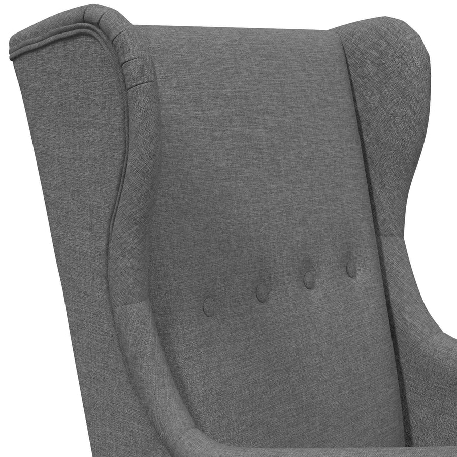 Fauteuil Donkergrijs Stof