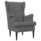 Fauteuil 65x79x100 cm donkergrijs stof