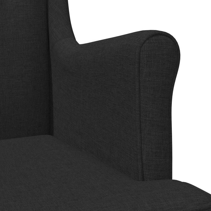 Fauteuil Zwart Stof