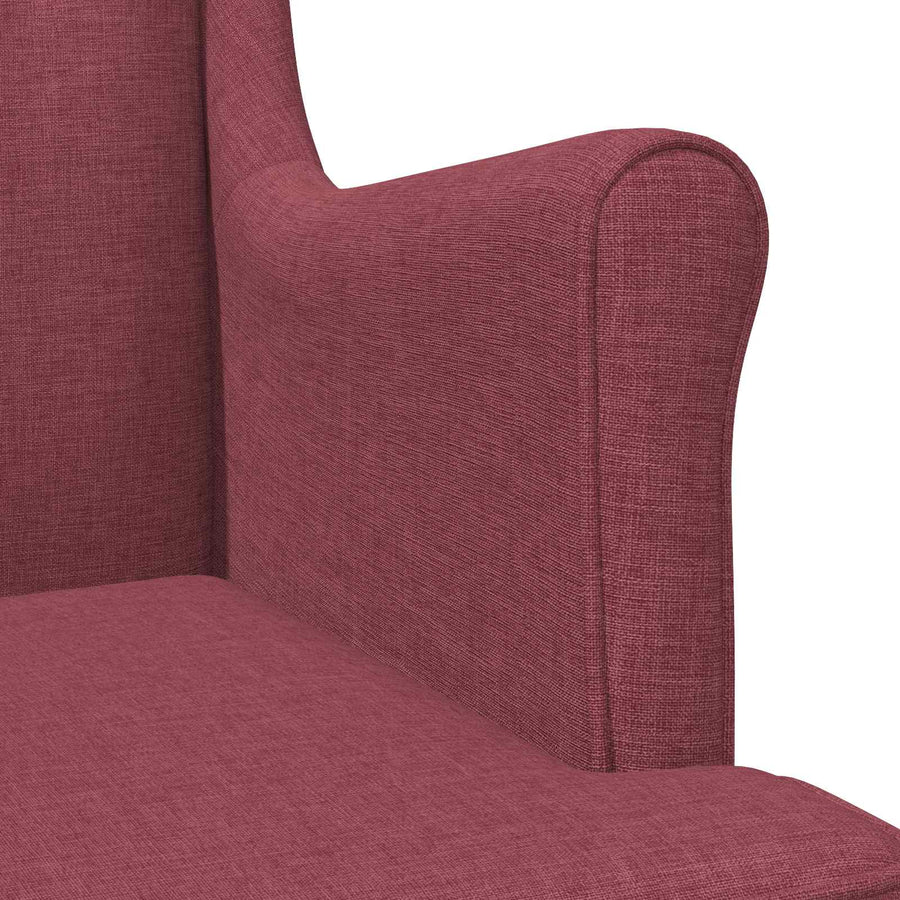 Fauteuil Wijnrood Stof