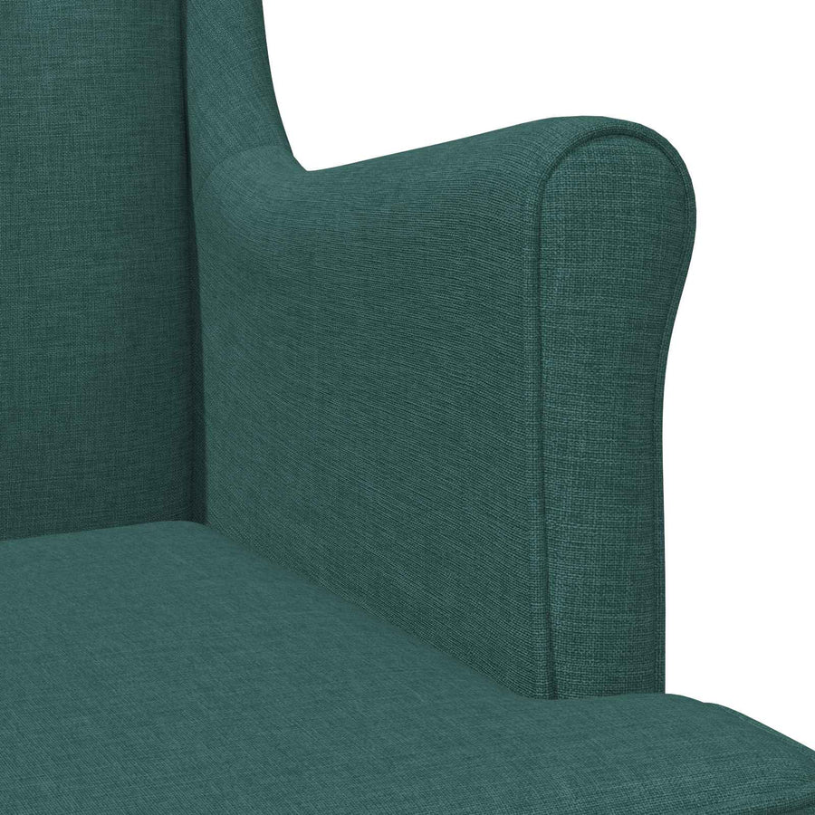 Fauteuil Donkergroen Stof