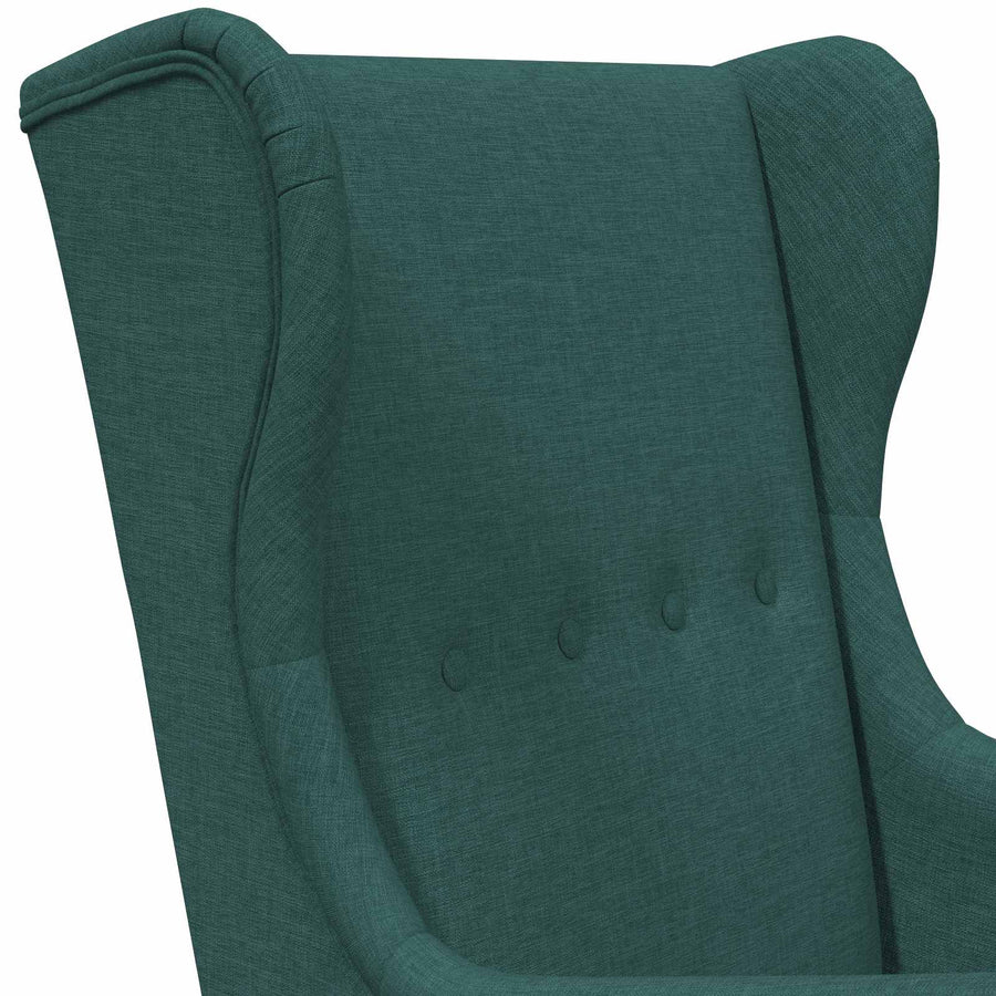 Fauteuil Donkergroen Stof