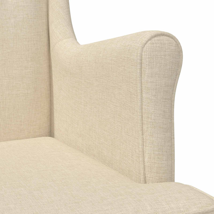 Fauteuil Crème Stof