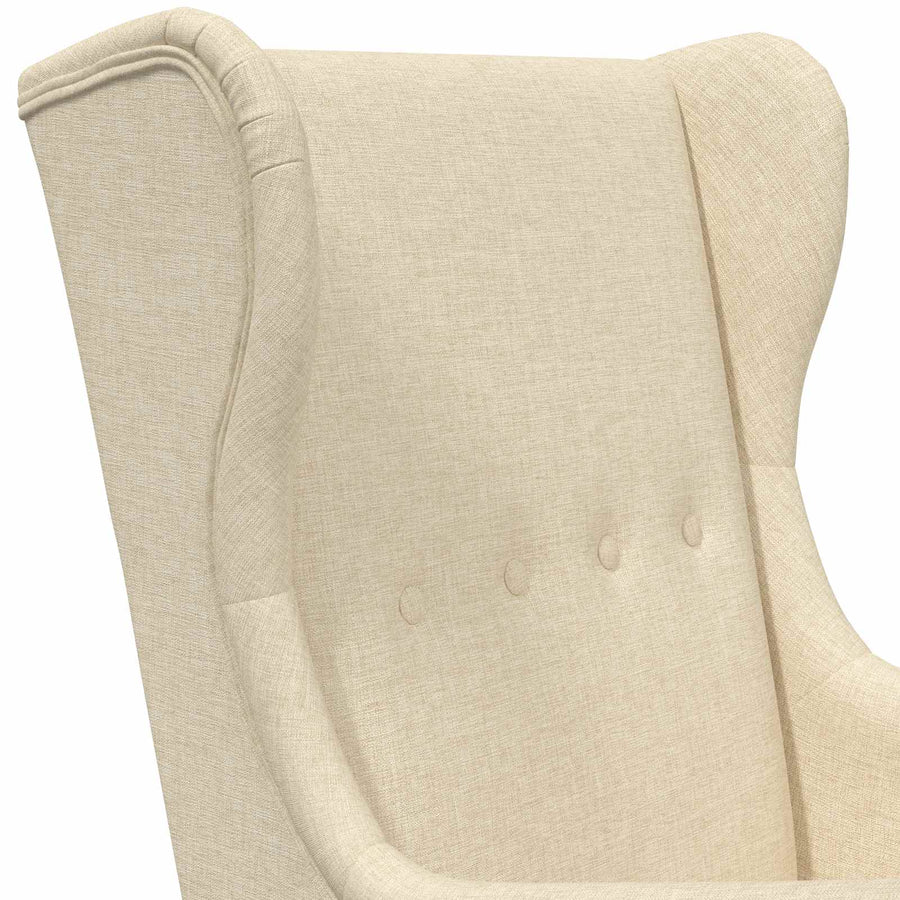 Fauteuil Crème Stof