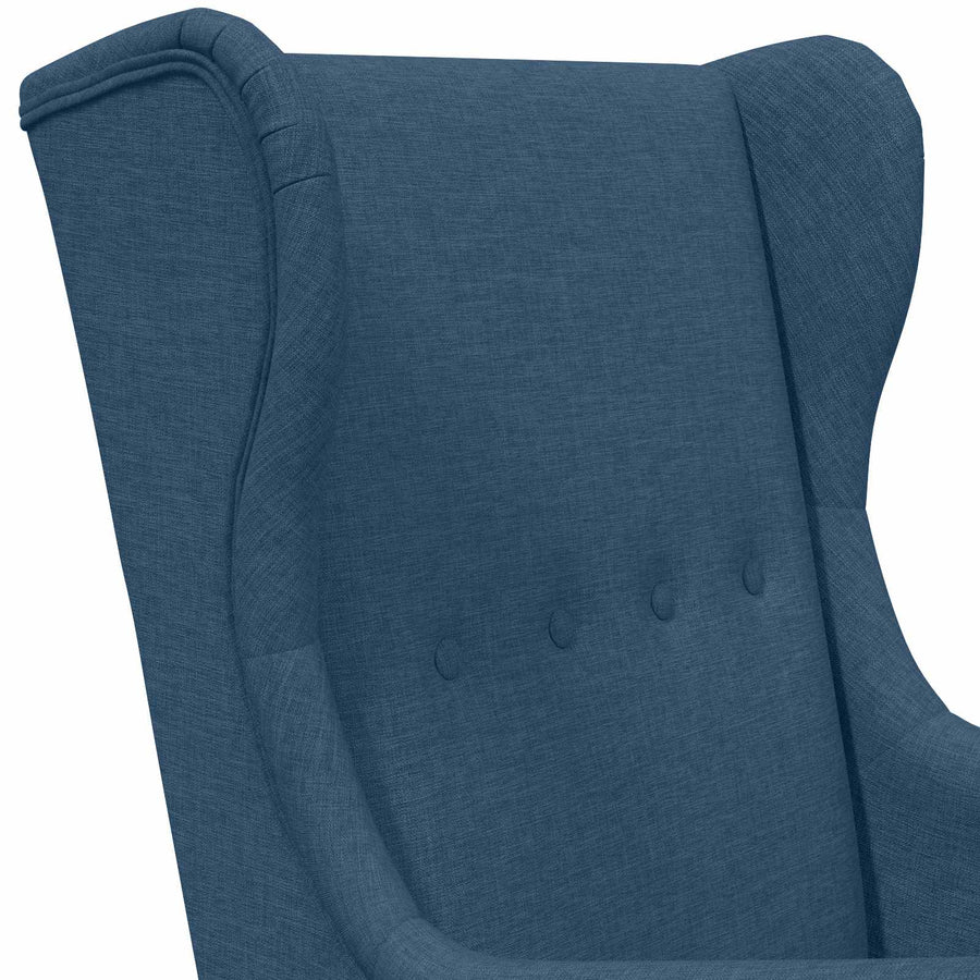 Fauteuil Blauw Stof