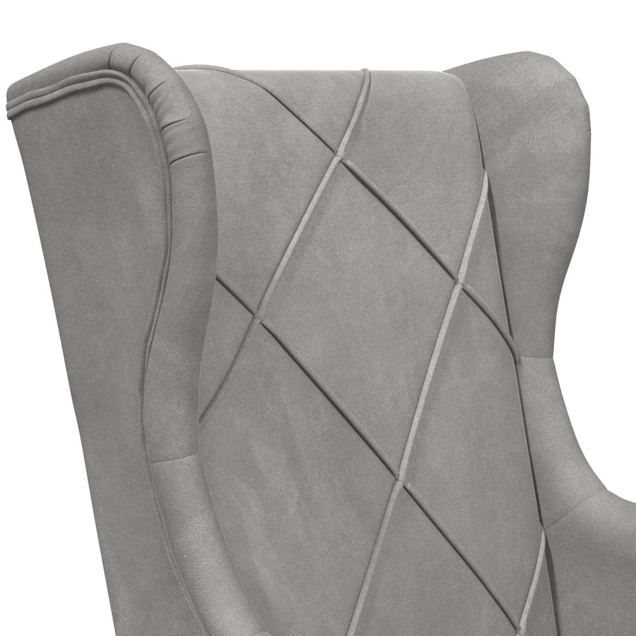 Fauteuil Lichtgrijs Fluweel