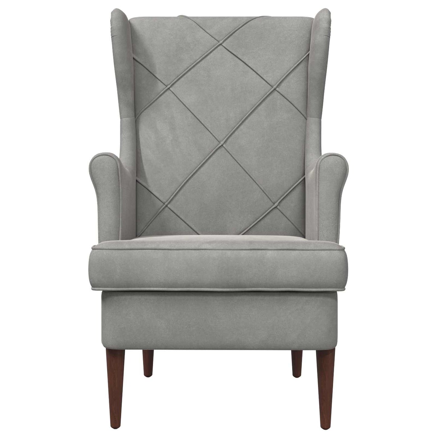 Fauteuil Lichtgrijs Fluweel