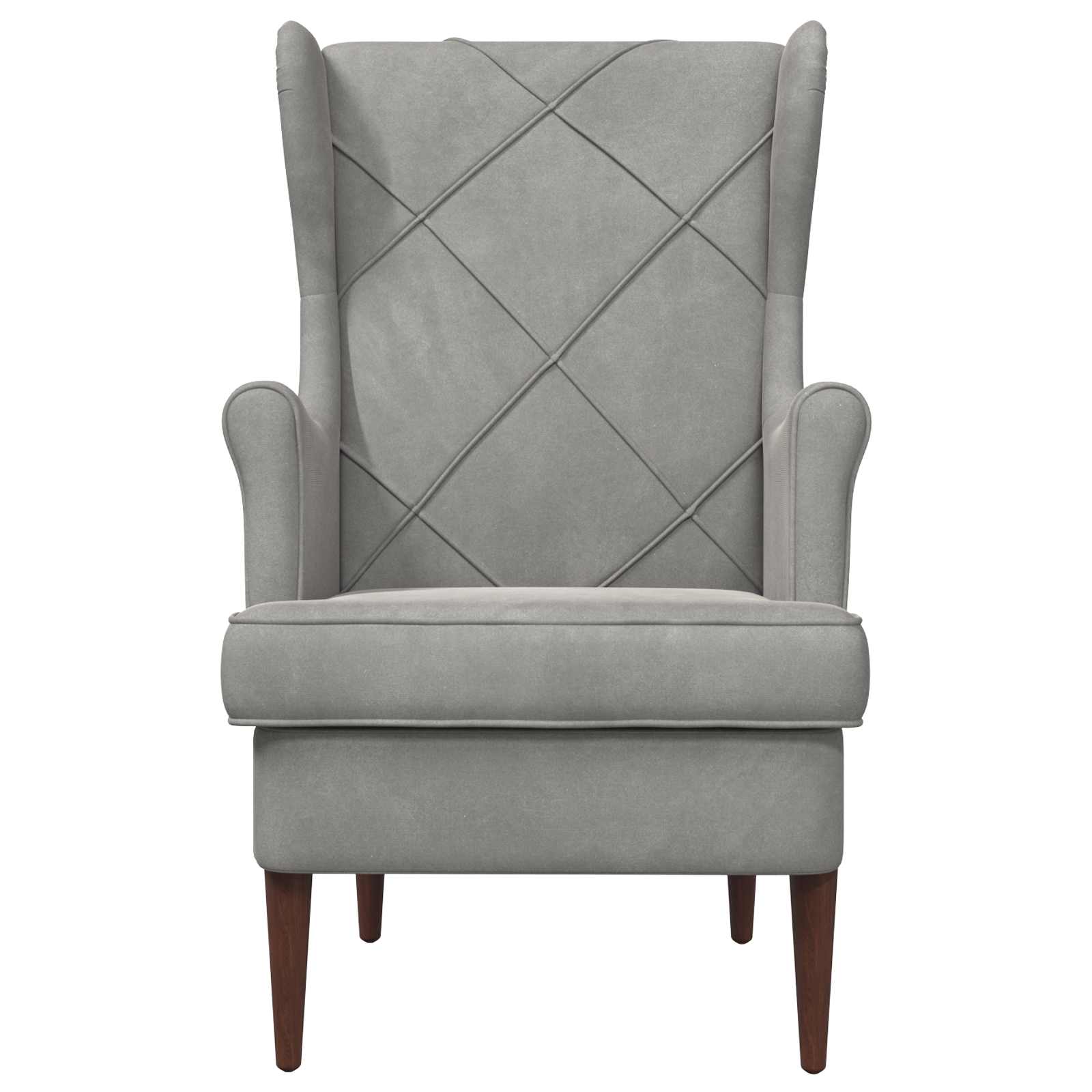 Fauteuil Lichtgrijs Fluweel