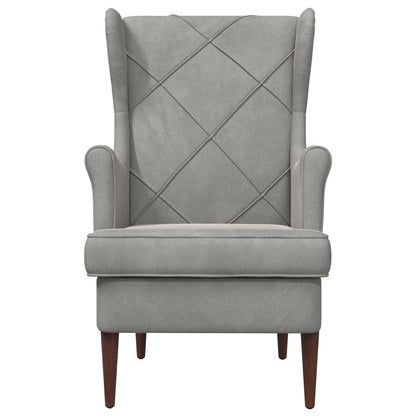 Fauteuil Lichtgrijs Fluweel