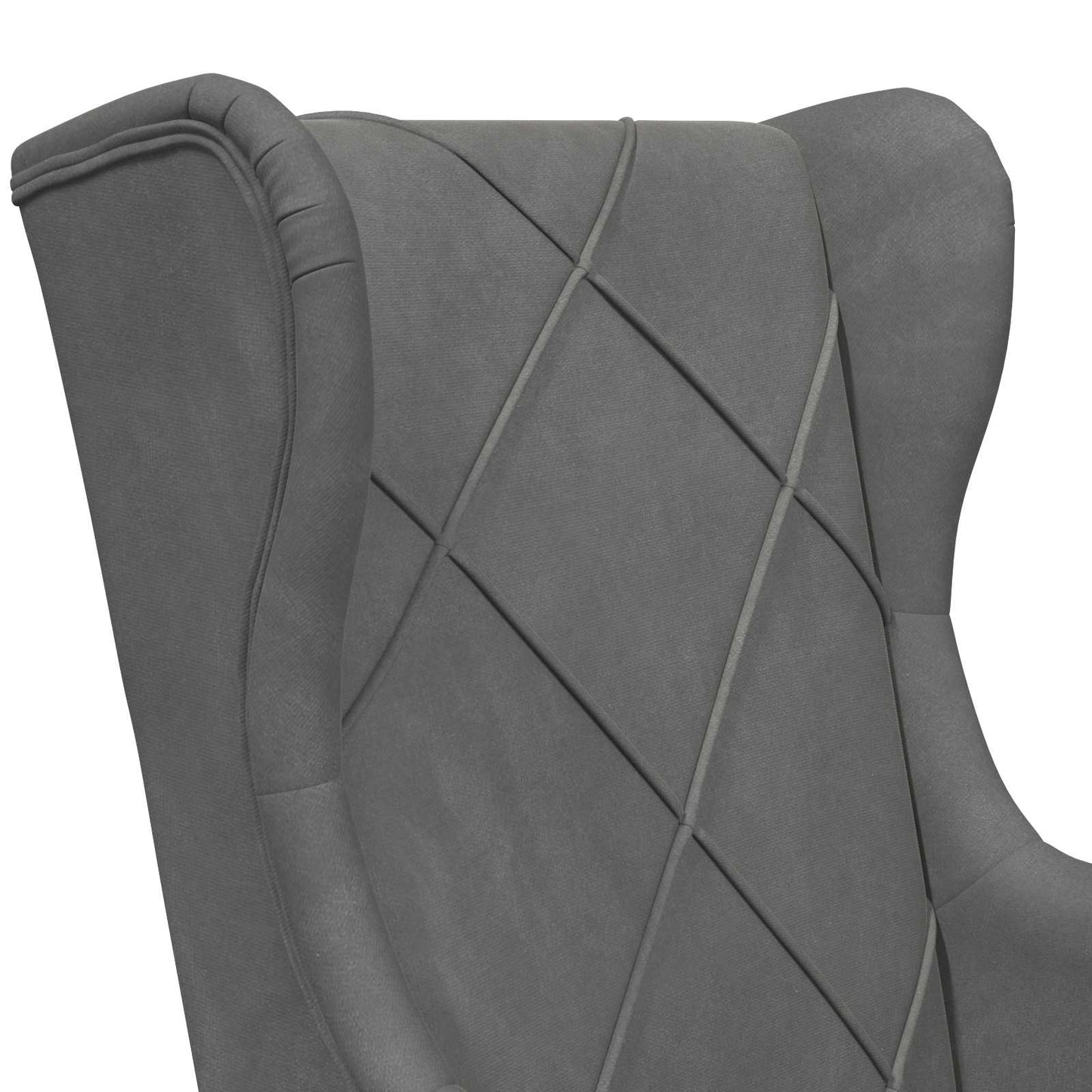 Fauteuil Donkergrijs Fluweel