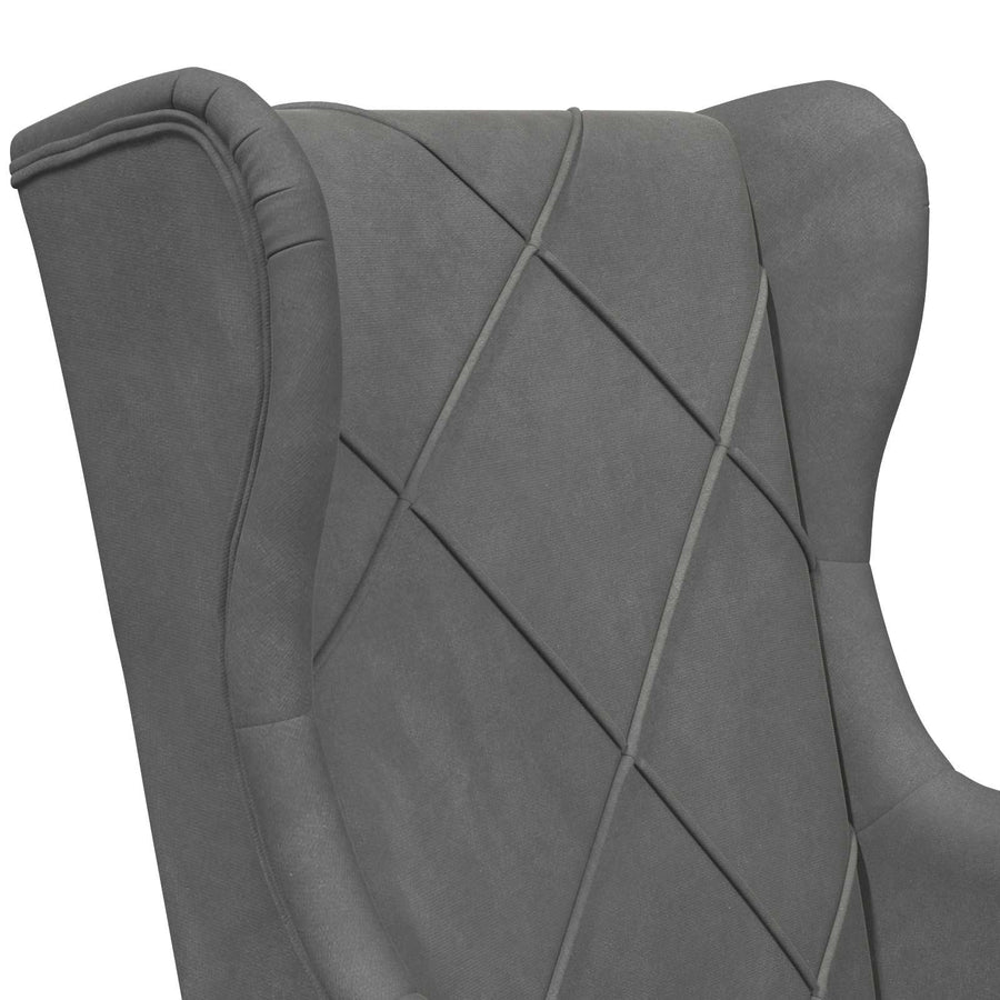 Fauteuil Donkergrijs Fluweel