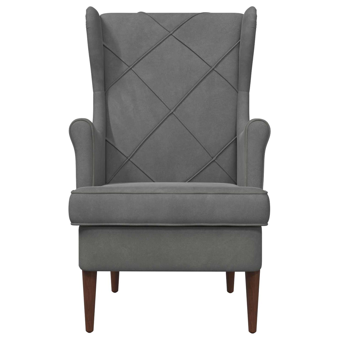 Fauteuil Donkergrijs Fluweel
