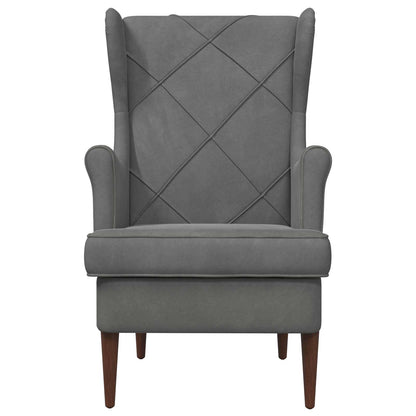 Fauteuil Donkergrijs Fluweel