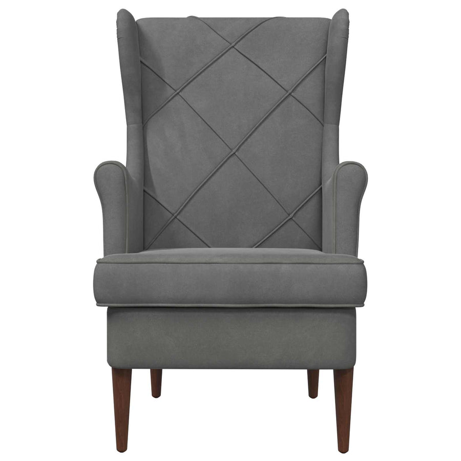 Fauteuil Donkergrijs Fluweel