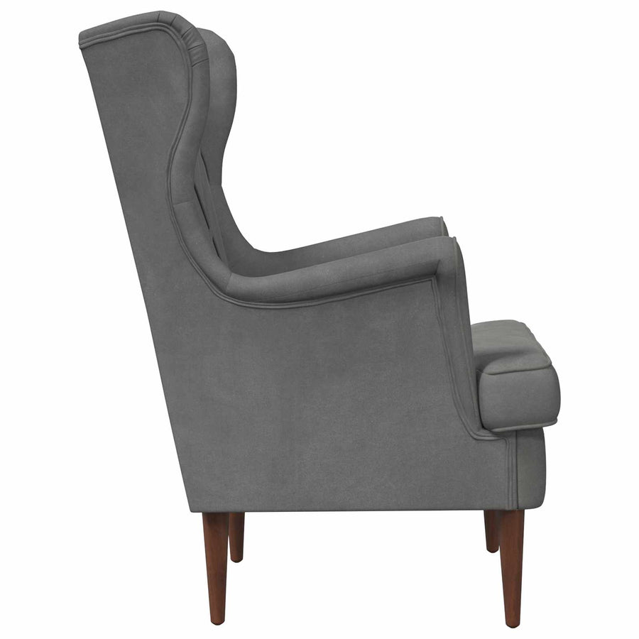 Fauteuil Donkergrijs Fluweel