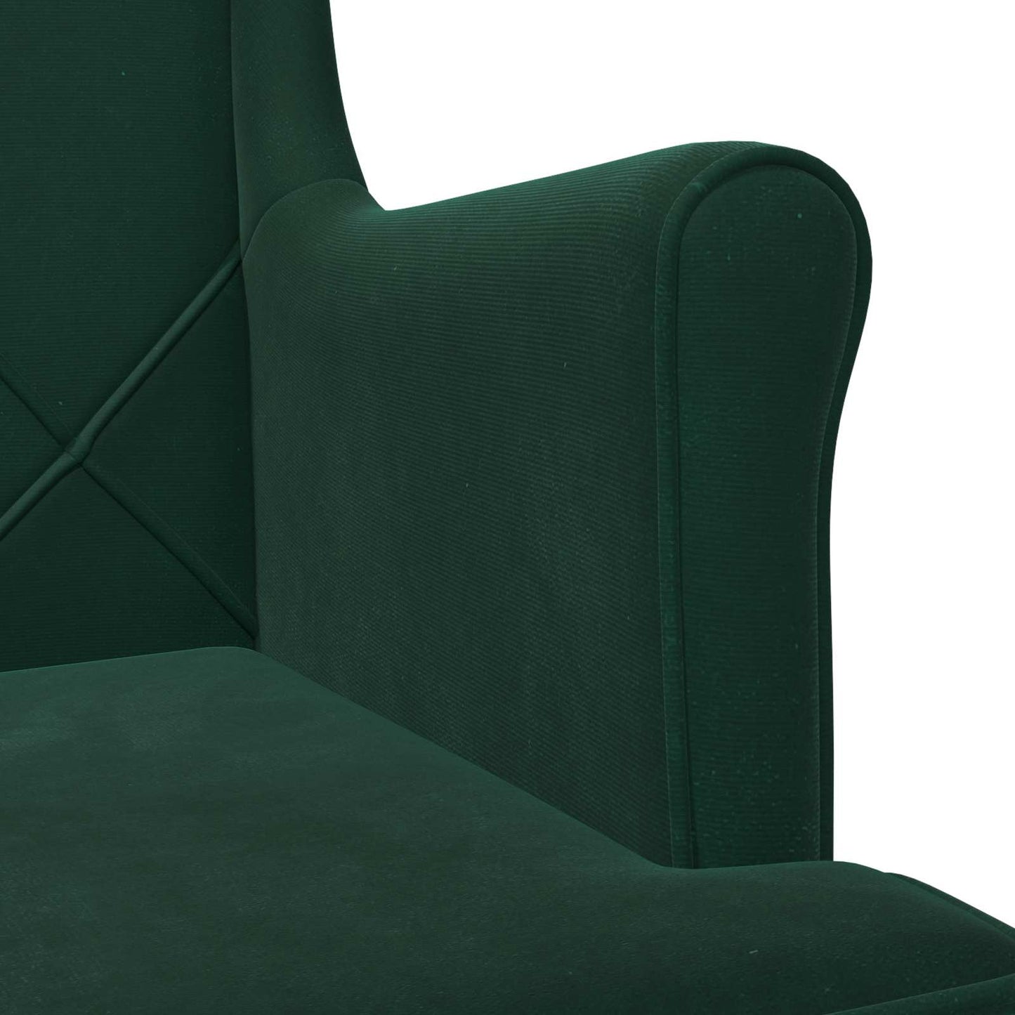 Fauteuil Donkergroen Fluweel