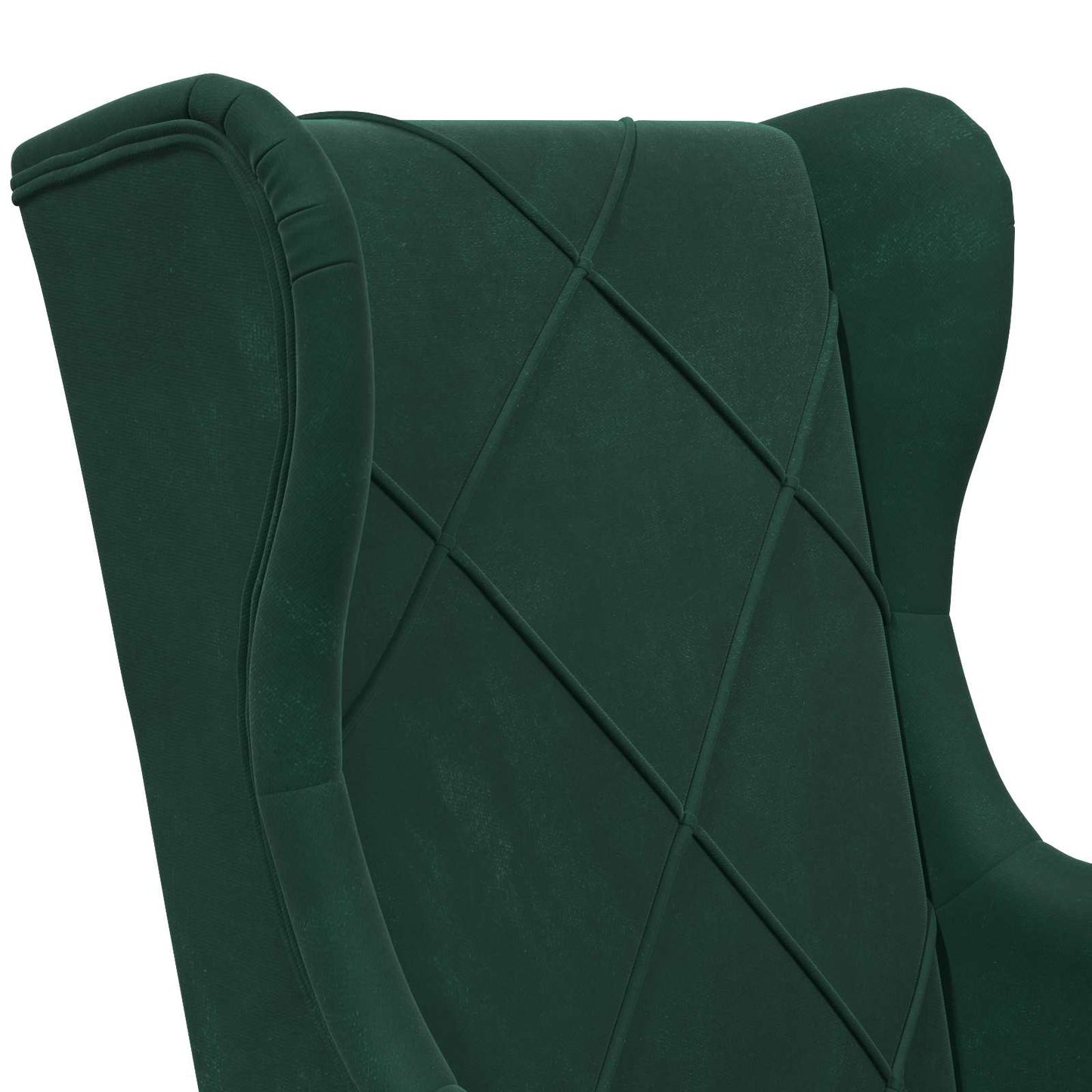 Fauteuil Donkergroen Fluweel