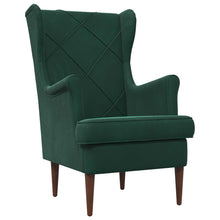 Fauteuil Donkergroen Fluweel