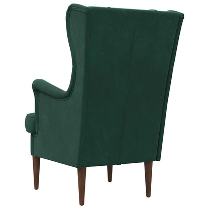 Fauteuil Donkergroen Fluweel