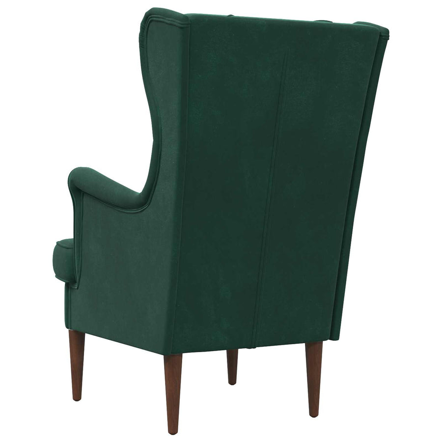Fauteuil Donkergroen Fluweel
