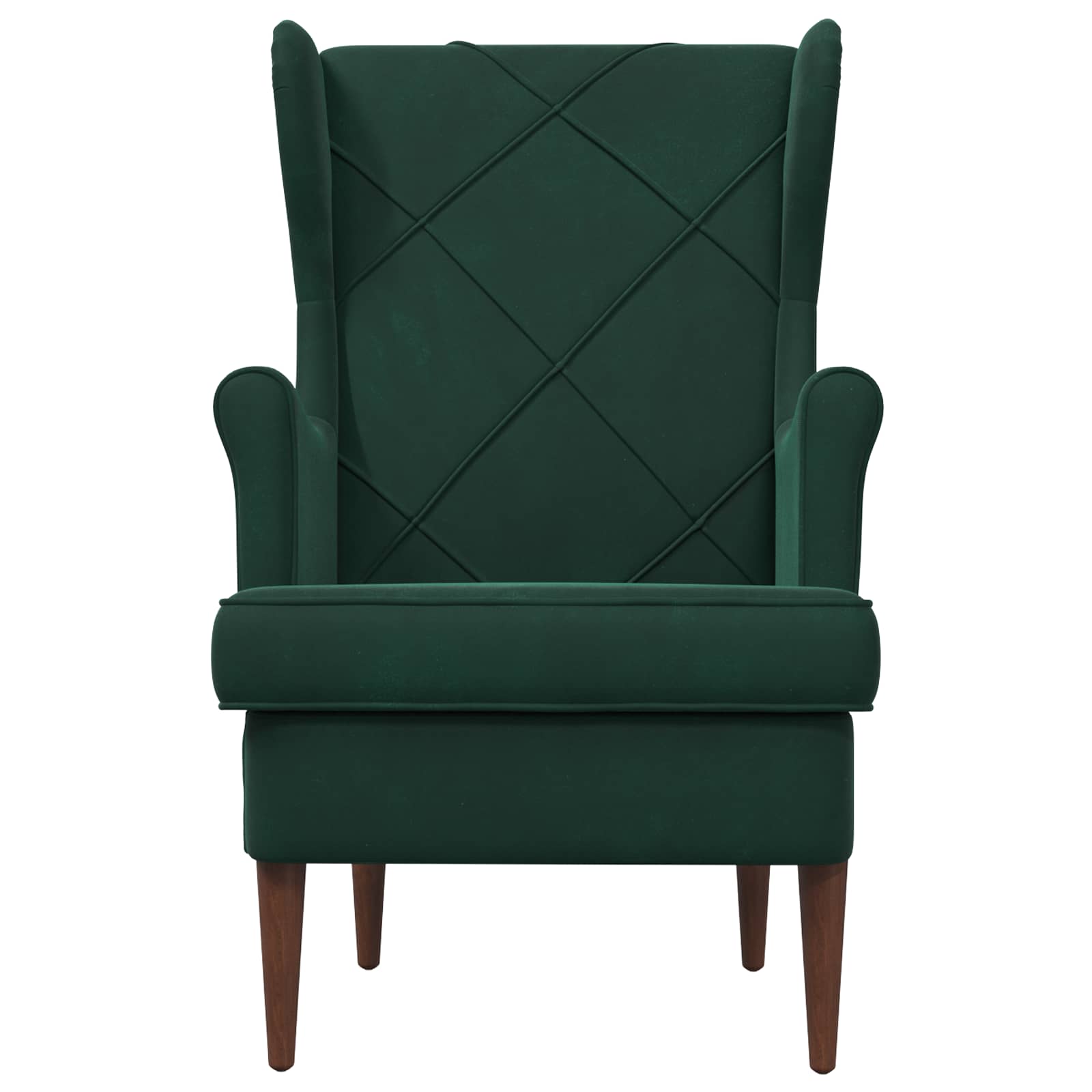 Fauteuil Donkergroen Fluweel