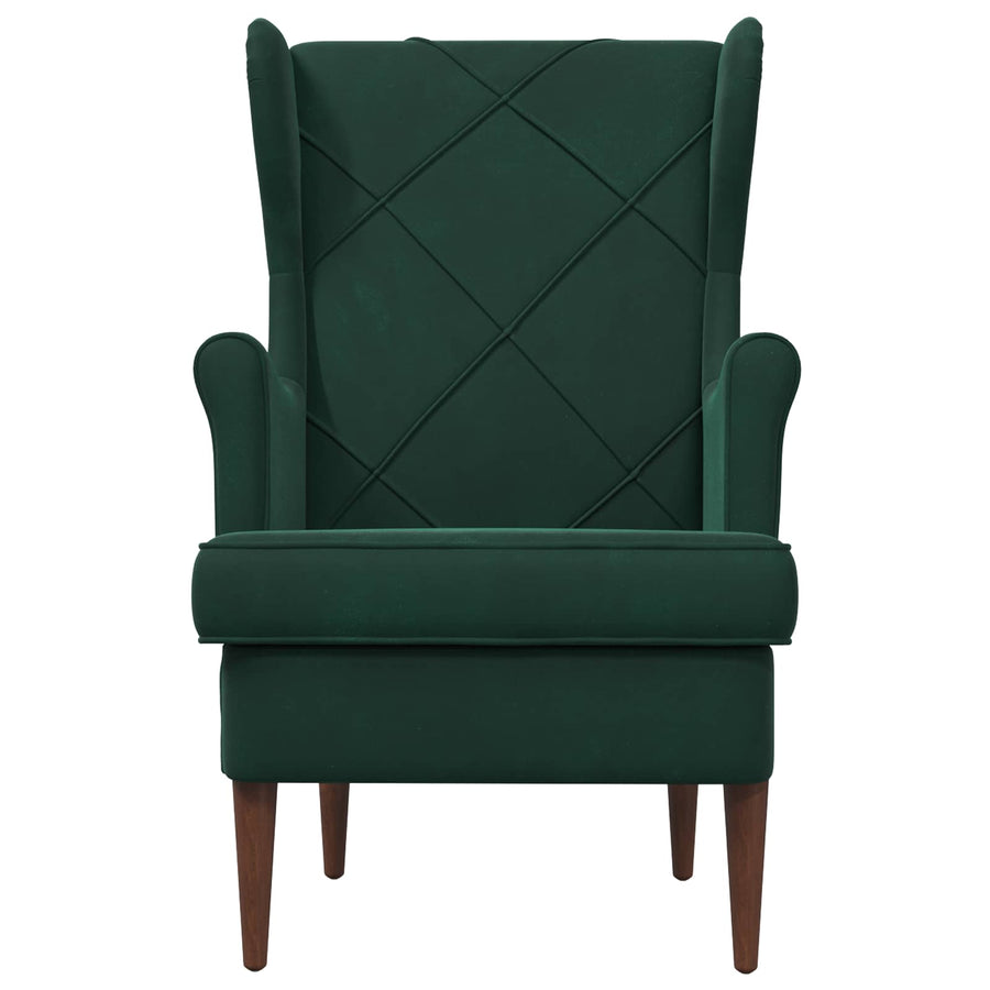 Fauteuil Donkergroen Fluweel