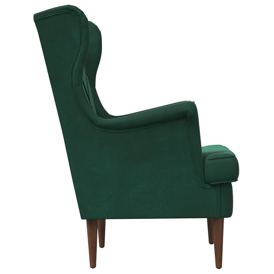 Fauteuil Donkergroen Fluweel
