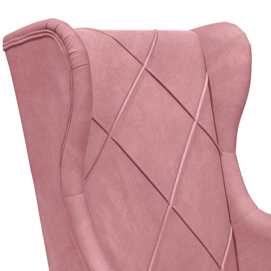 Fauteuil Roze Fluweel