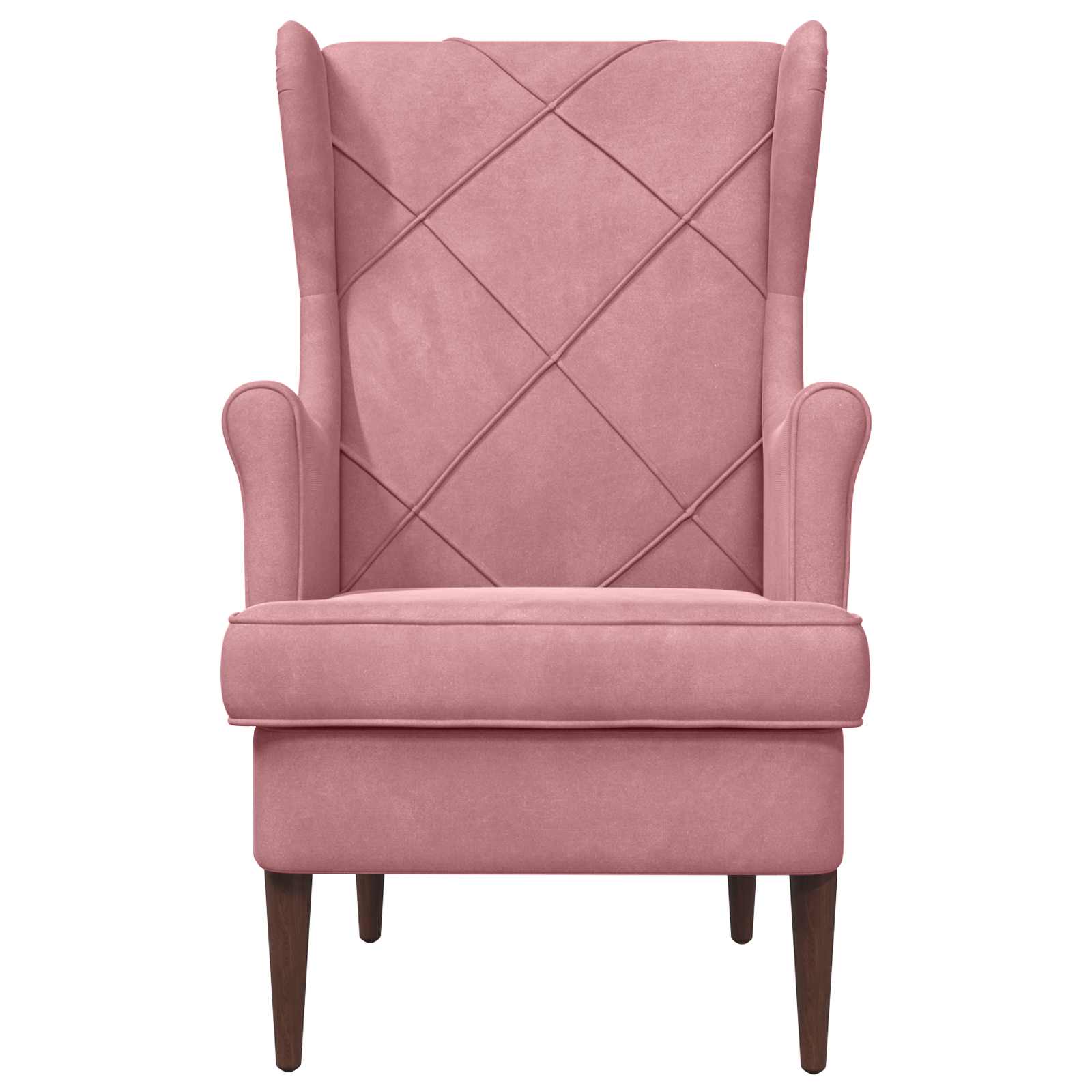 Fauteuil Roze Fluweel