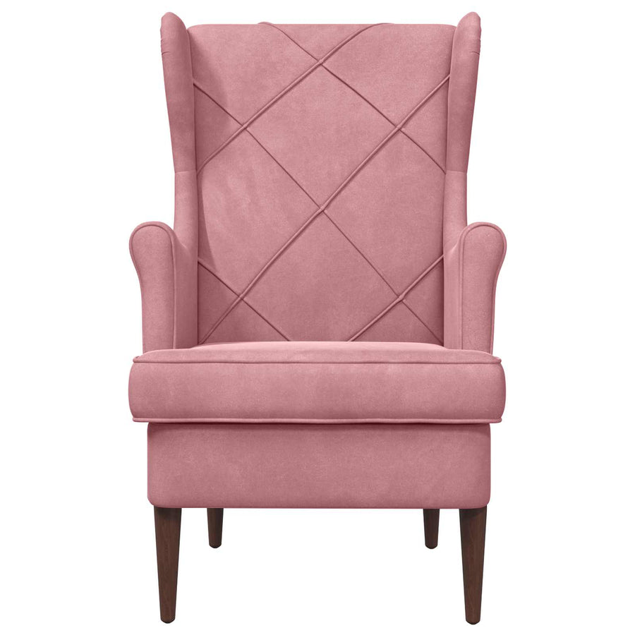 Fauteuil Roze Fluweel
