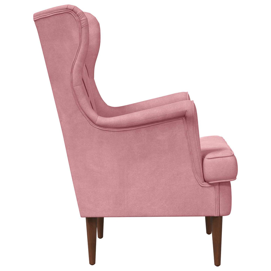 Fauteuil Roze Fluweel