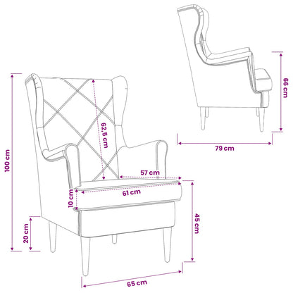 Fauteuil Roze Fluweel