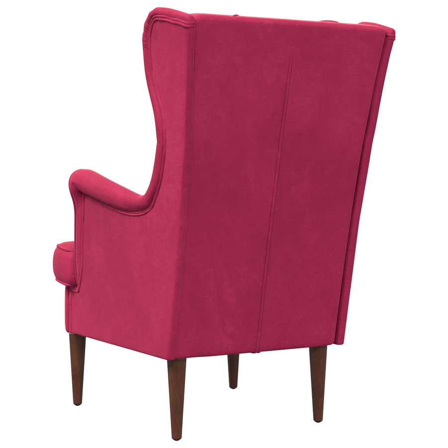 Fauteuil Wijnrood Fluweel