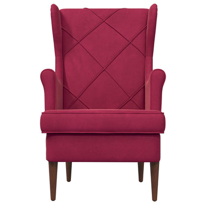 Fauteuil Wijnrood Fluweel