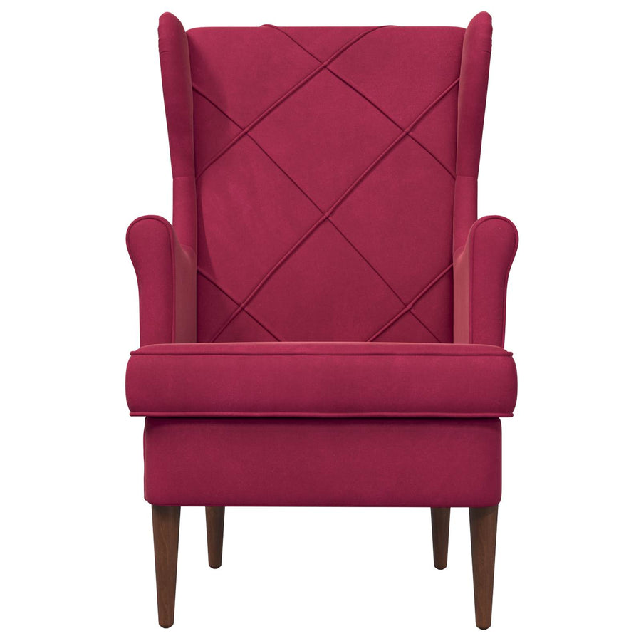 Fauteuil Wijnrood Fluweel