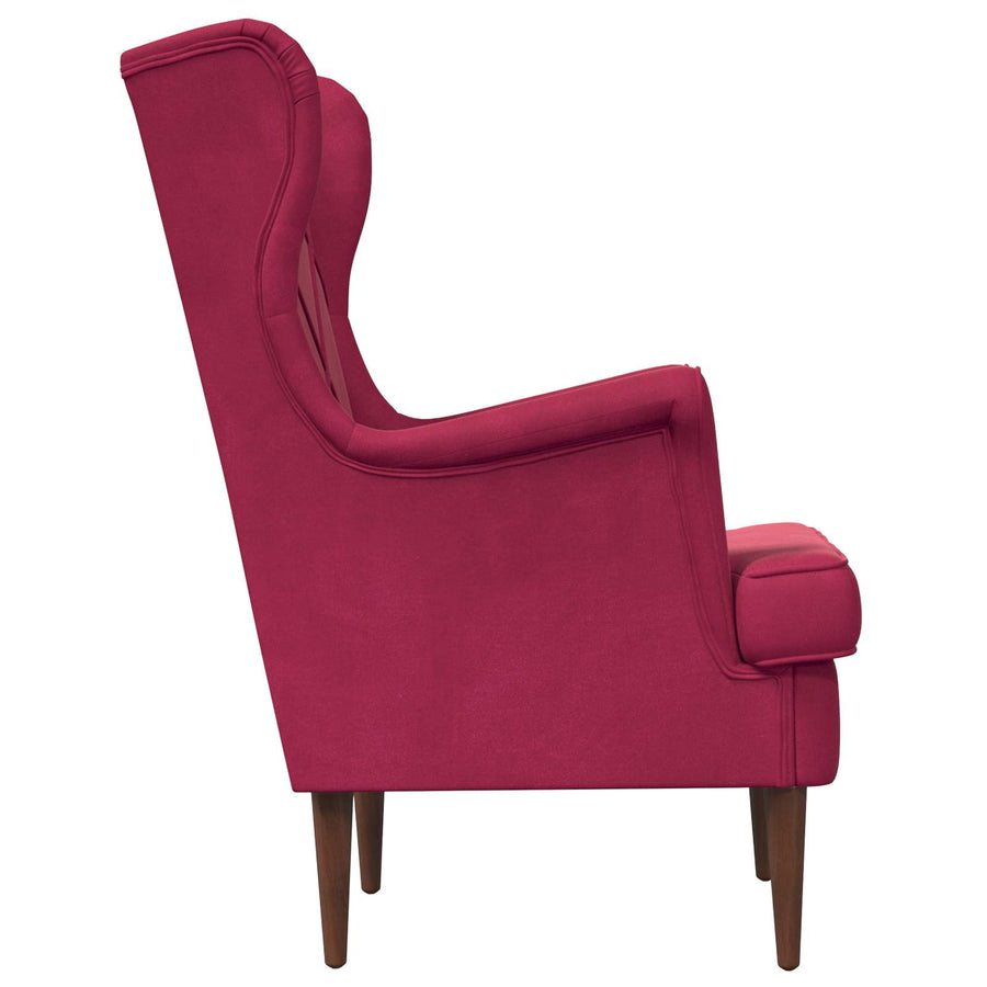 Fauteuil Wijnrood Fluweel