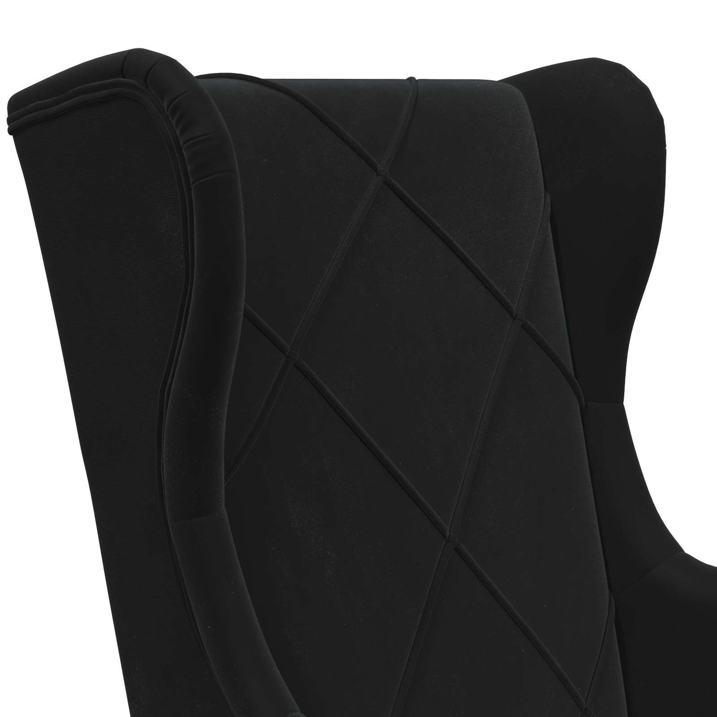 Fauteuil Zwart Fluweel