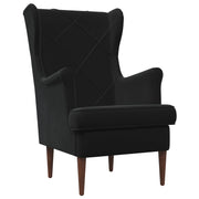 Fauteuil 65x79x100 cm zwart fluweel