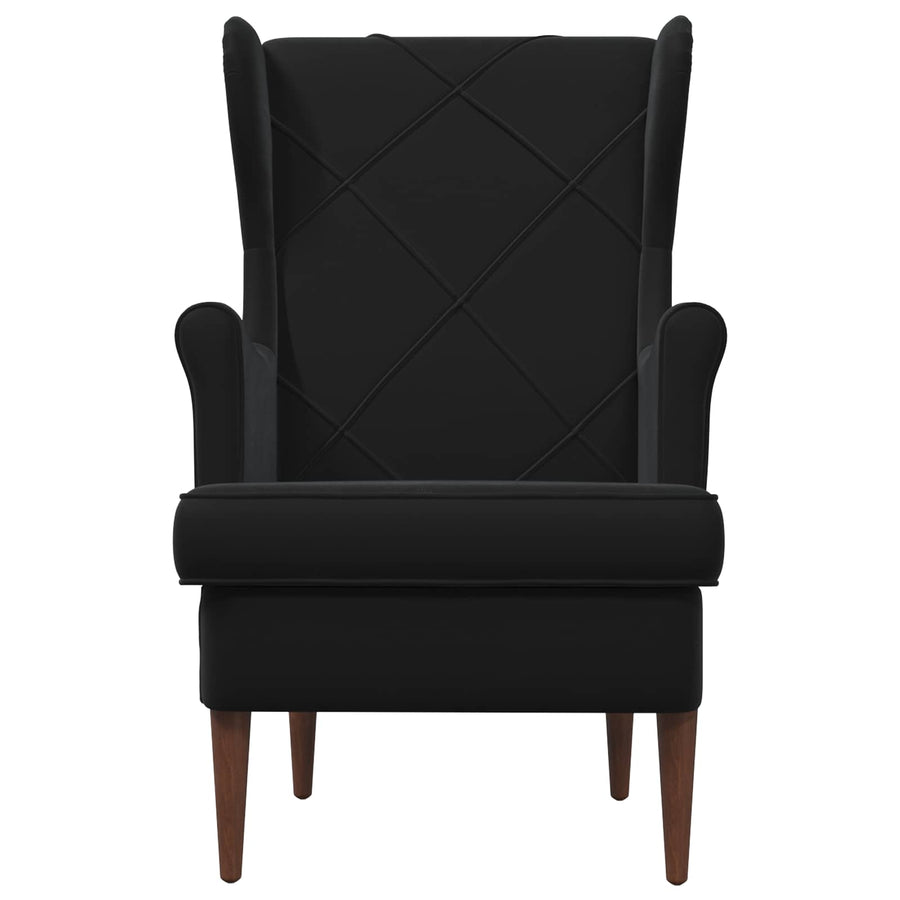 Fauteuil Zwart Fluweel