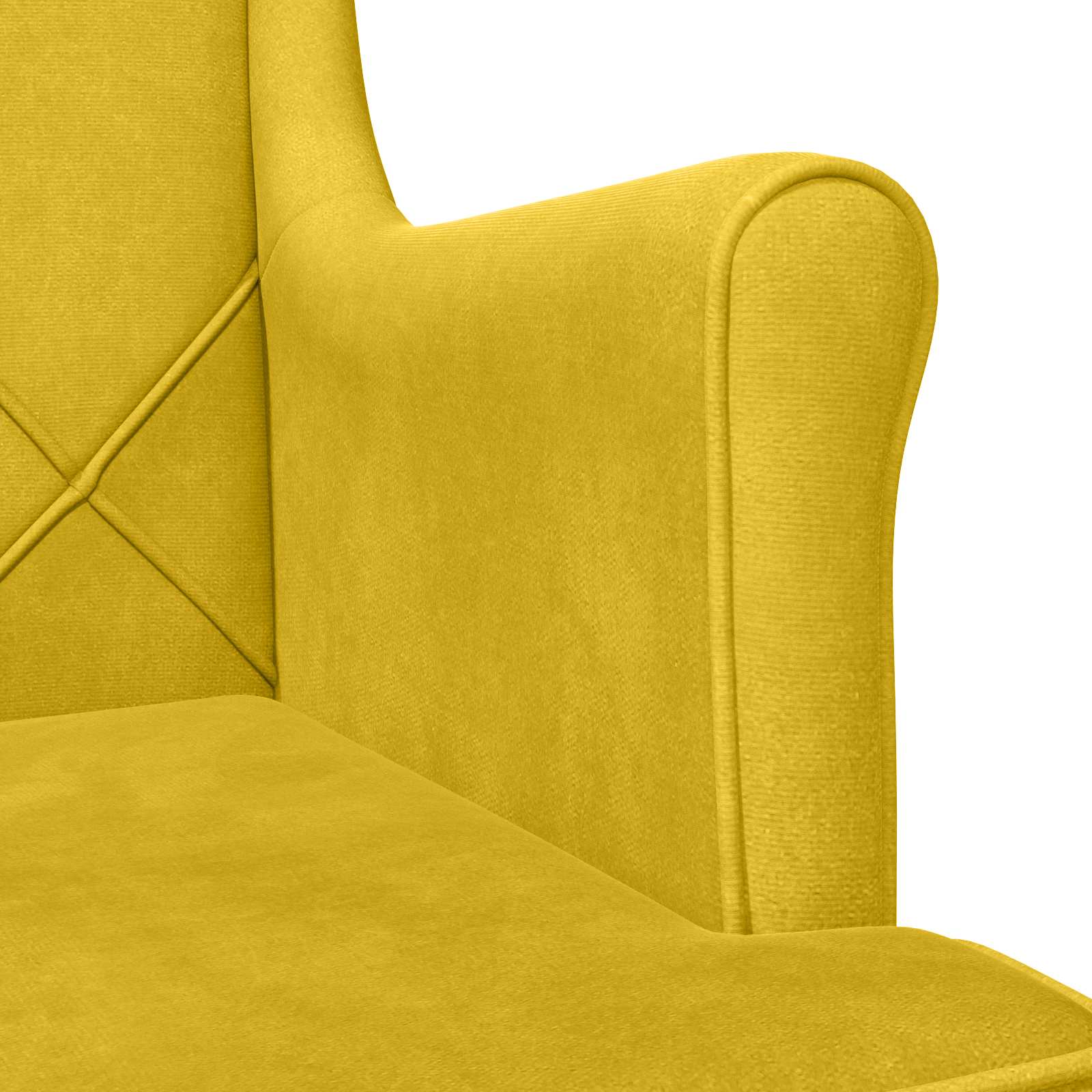 Fauteuil Geel Fluweel