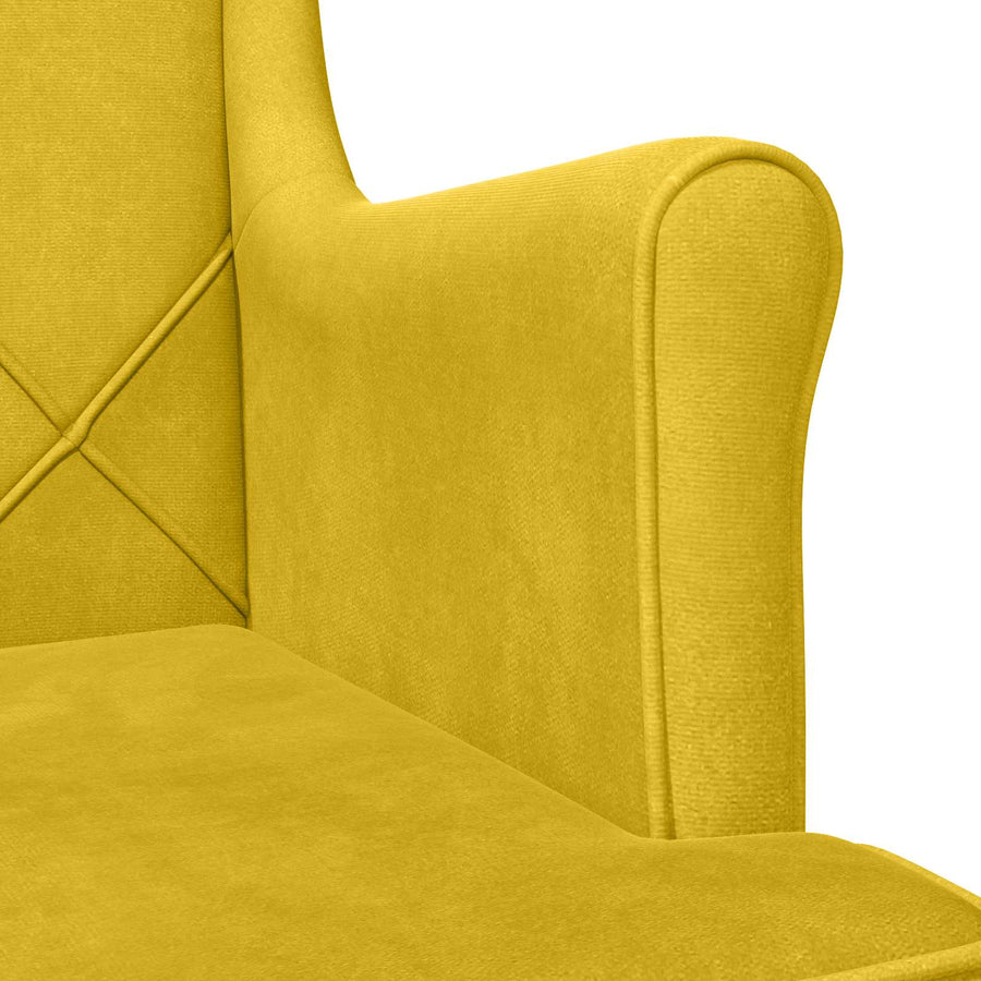 Fauteuil Geel Fluweel