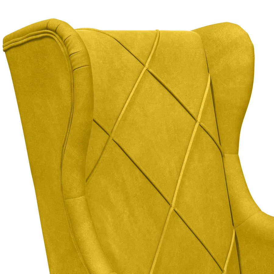 Fauteuil Geel Fluweel
