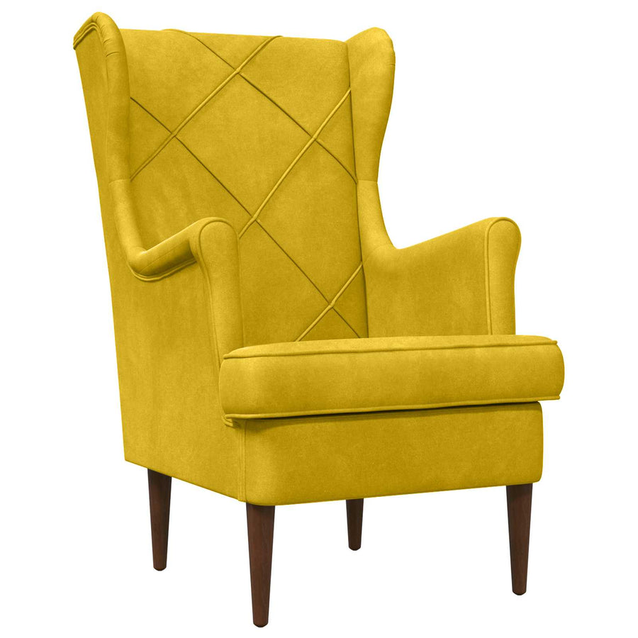 Fauteuil Geel Fluweel