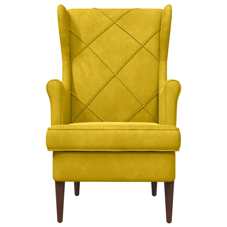 Fauteuil Geel Fluweel