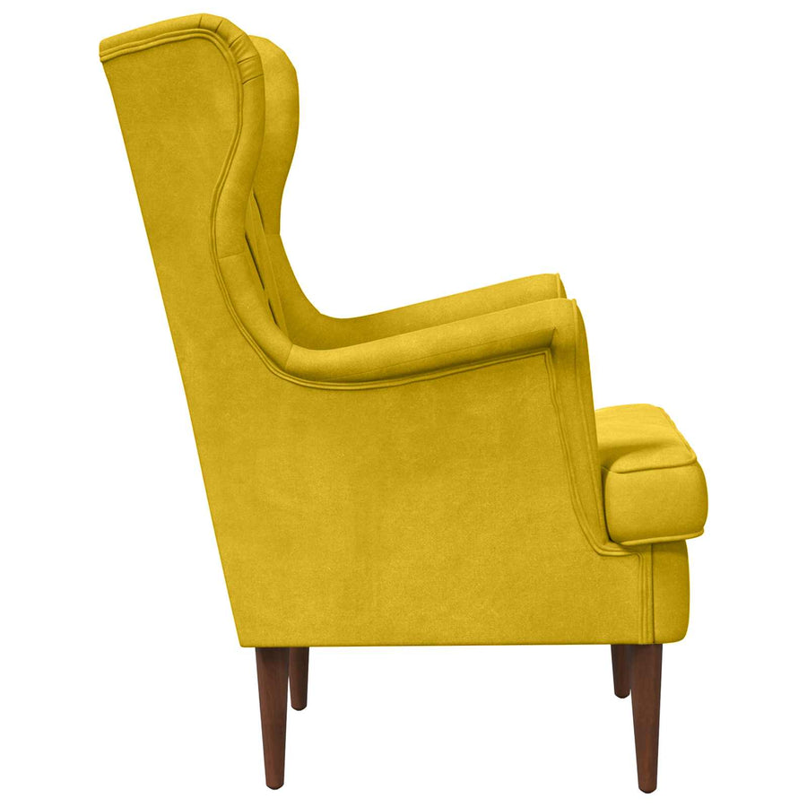 Fauteuil Geel Fluweel