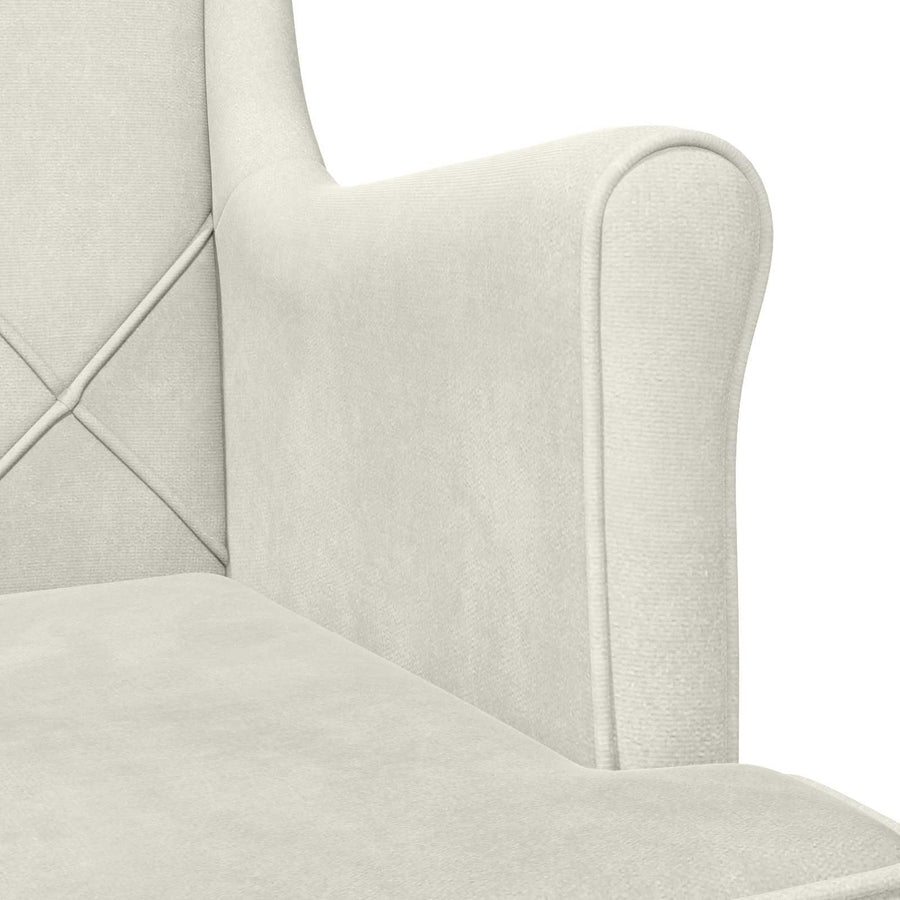 Fauteuil Crème Fluweel