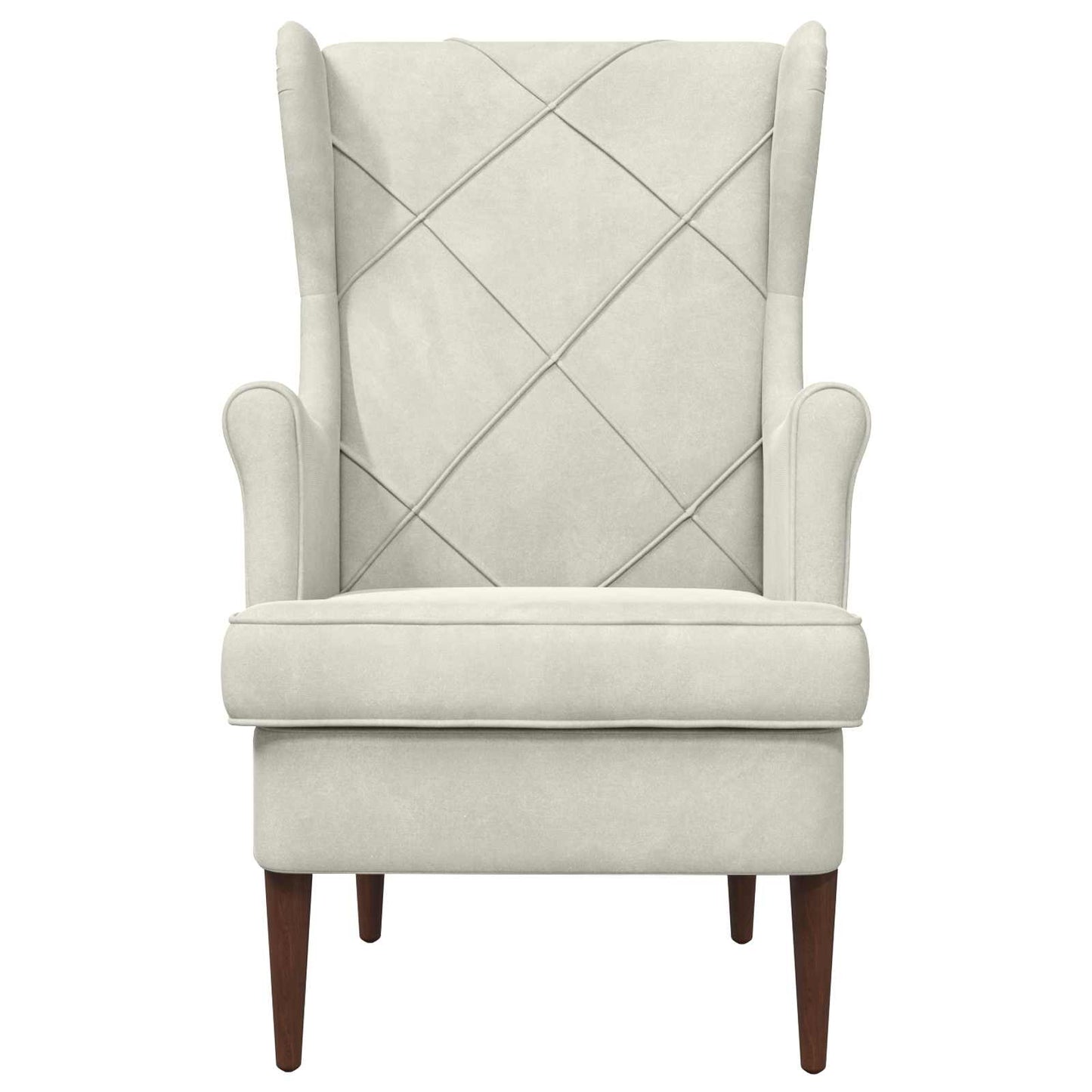 Fauteuil Crème Fluweel